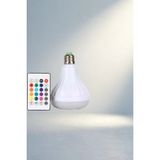 Bluetooth Hoparlörlü Renkli LED Ampul E27 Duy Tipi 12W