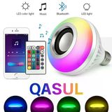 Bluetooth Hoparlörlü, Rgb Led Işıklı Lamba, Uzaktan Kumandalı Müzik Çalar Ampul