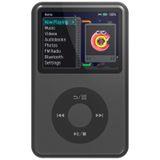 Bluetooth innioasis Y1 Video Dijital Müzik Çalar ile Mp3 Çalar HiFi Mini Taşınabilir Çocuklar Sesli Kitap Mp3 2025 Güzel Hediye Seçimi Tema Yükseltme Siyah