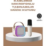 Bluetooth Karaoke Mikrofon ve Hoparlör Seti Taşınabilir - 1