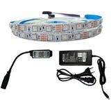 Bluetooth Kontrol Rgb Şerit LED Set 5050 Ledli 3çipli 10METRE IP20 - 10 m - Çok Renkli