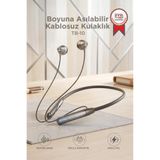 Bluetooth Kulaklık Boyun Askılı Neckband ENC Extra Bass Manyetik Kulaklık TB10 Siyah TB-10