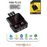 Bluetooth Kulaklık Enc ve Powerbank Özellikli Göstergeli Hd Ses Kaliteli Kablosuz Kulaklık