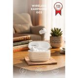 Bluetooth Kulaklık Kulak İçi Kablosuz Kulaklık G03 Bej