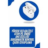 Bluetooth Kulaklık Kulak Içi Silikonlu Stereo Yüksek Ses Kaliteli Dokunmatik ( Lisinya )