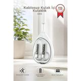 Bluetooth Kulaklık Kulak İçi Stereo Kablosuz Kulaklık G65 Beyaz