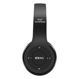 Bluetooth Kulaklık Kulak Üstü Kablosuz Kulaklık P47 Siyah