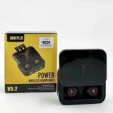 Bluetooth Kulaklık Plus Şarj Göstergeli Powerbank Özellikli Taşınabilir Şarj Kutusu ile LED Ekran