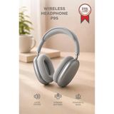 Bluetooth Kulaklık Sd Kart Aux Destekli Kulak Üstü Kablosuz Kulaklık P9s Gri
