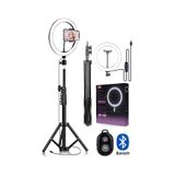 Bluetooth Kumandalı 10 Inç Ring Light Youtuber Selfie Işığı 2.1 M