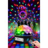Bluetooth Kumandalı LED Parti Disko Topu Hoparlör Usb Aparatlı Renkli Işıklı Müzik Speaker Siyah