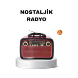 Bluetooth Lu Led Işıklı Nostaljik Müzik Kutusu - Ahşap Dokulu, Vintage Tasarım Ve Yüksek Ses Kalitesi