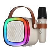 Bluetooth mini kareoke mikrofonu şarjlı sd kart radyo aux girişi 10w hoparlör uzun şarj süresi