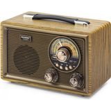 Bluetooth Nostaljik Hoparlör Fm 28 x 15 x 19 cm R9022BT Nemere - Renkli