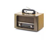 Bluetooth Nostaljik Hoparlör Fm Kumandalı 31 X 17.7 X 19.9 Cm Ns6670bt