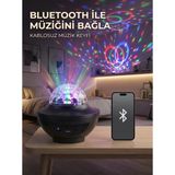 Bluetooth Rgb Parti Işığı Hoparlörlü Disko Lambası Mp3 Usb Ve Hafıza Kartı Destekli