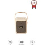 Bluetooth Speaker Kablosuz Hoparlör Usb Girişli Şarjlı Hoparlör Gts-2201 Bej