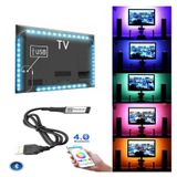 Bluetooth Telefon Kontrol Müzik 42'' 49'' 55'' Tv Arkası Usb Led Şerit Aydınlatma