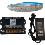 Bluetooth Telefon Kontrollü Rgb Şerit LED Set 5050 Ledli 3çipli 20METRE Silikonlu - 20 m