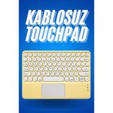 Bluetooth Touchpad Klavye Ultra Ince Taşınabilir Q Klavye - 1 - 001-Renkli