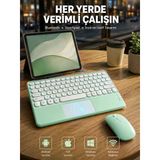 Bluetooth Touchpad Klavye Ultra İnce Taşınabilir Q Klavye Yeni Nesil