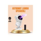 Bluetooth Ve Dahili Ses Özellikli Astronot Projeksiyon Lambası