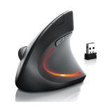 Bluetooth+2.4G Kablosuz Dikey Ergonomik Şarj Edilebilir Sessiz Mouse Dpi 1200/1600/2400