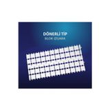 Bluewaves 25 Cm Döner Tip Blok Serisi Havuz Kenar Izgarası 10 Mt