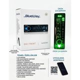 Blueway BW-1780BT 7 Renkli Ekran, Bluetooth, Çift Amfi Çıkışlı Oto Teyp