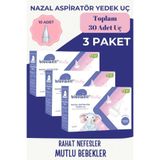 BLUEWELL ORTHOPEDICS PRODUCTS 3X Otribebe Brunobaby Weebaby Uyumlu Nazal Aspiratör Yedek Uç Burun Aspiratörü Ucu Yumuşak Uç 10'lu