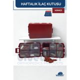 BLUEWELL ORTHOPEDICS PRODUCTS Haftalık İlaç Saklama Kutusu 10 Bölmeli Taşınabilir 7 Gün Seyahat Hap Vitamin Saklama Düzenleyici