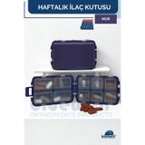 BLUEWELL ORTHOPEDICS PRODUCTS Mini Taşınabilir Haftalık Günlük 10 Gözlü İlaç Kutusu Hap Kabı Haftalık İlaç Saklama Organizeri