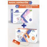BLUEWELL ORTHOPEDICS PRODUCTS Nazal Burun Aspiratörü Başlangıç Seti Bebek Burun Temizleyici Aspiratör + Uyumlu 10 Adet Yedek Uç