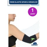 Bluewell Orthopedıcs Products Ortopedik Örme Sporcu Dirsekliği Fitness Antrenman Tenis Golf Sporları Için Ağrı Koruyucu Elastik Dirseklik, Unisex - Siyah - XL