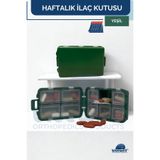 BLUEWELL ORTHOPEDICS PRODUCTS Taşınabilir 7 Günlük İlaç Saklama Kutusu 10 Bölmeli Kapaklı Haftalık Hap Vitamin Saklama Organizeri