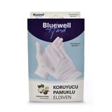 Bluewell Pamuklu Koruyucu Egzema Eldiveni %100 Pamuktan Medium