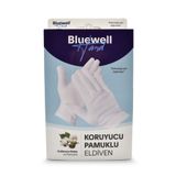 Bluewell Pamuklu Koruyucu Egzema Eldiveni %100 Pamuktan Small