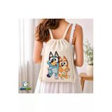Bluey Büzgülü Keten Çanta C039