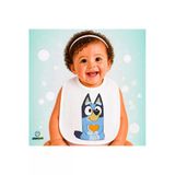 Bluey Keten Bebek Mama Önlüğü – Yumuşak, Emici, Yıkanabilir, Özel Tasarım P022