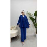 Bluezade Ayrobin bağcıklı ikili takım pantolon tesettür alt üst