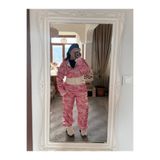 Bluff Büyük Beden Pembe Kamuflaj Takım