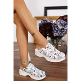 BLUMSABOTERLİK Beyaz Sağlık Desen Kadın Sabo Tam Ortopedik ve Anatomik Yapılı Konforlu ve Rahat Terlik, ByzMks, 40