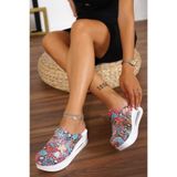 BLUMSABOTERLİK Ebruli Desen Kadın Airmax Taban Tam Ortopedik Anatomik Hastene,doktor,hemşire,aşçı Sabo Terlik, Krem, 37