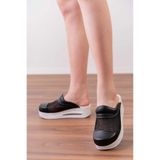 BLUMSABOTERLİK Fileli Özel Tasarım Halluks Valgus(KEMİK ÇIKINTISI) Kadın Sabo Airmax Tam Ortopedik Anatomik Terlik, Siyah, 40
