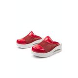 BLUMSABOTERLİK Halluks Valgus (Kemik Çıkıntısı) Fileli Tasarım Kadın Airmax Tam Ortopedik ve Anatomik Terlik, Kırmızı, 39