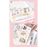 Bluoksweet 10 Sayfa Yeni Nesil Renkli Çocuk Sticker Bilgisayar Matara Telefon Defter Günlük Çıkartma Etiket