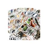 Bluoksweet 5 Sayfa Çoklu Adet Figür Hayvanlar Alemi Çocuk Çıkartma Sticker Defter Yapıştır Etiket