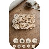 Bluoksweet 60 adet ahşap karışık düğme