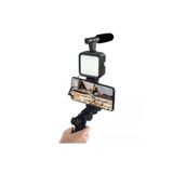 BLUPPLE Ay-49 Video Making Kit Kumandalı Mikrofon Led Işık Mini Tripod Için Telefon Vlog Video Kayıt