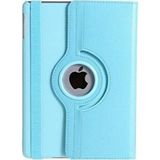 Blupple Ipad Pro 12.9 2020 Uyumlu 360 Derece Dönerli Deri Görünüm Mavi Tablet Kılıfı